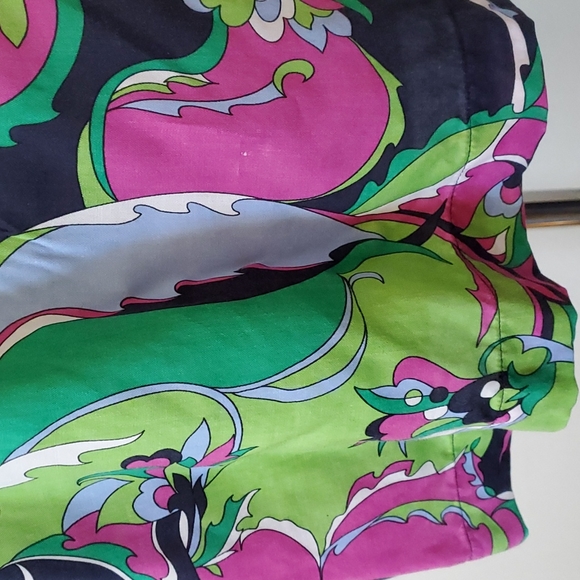 Talbots retro print top - Picture 3 of 7